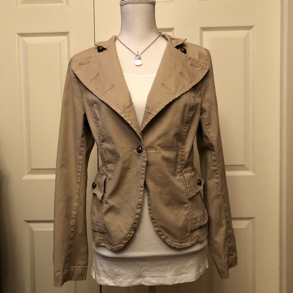 Luii Jackets & Blazers - ⬇️Luii Anthropologie khaki jacket distress L